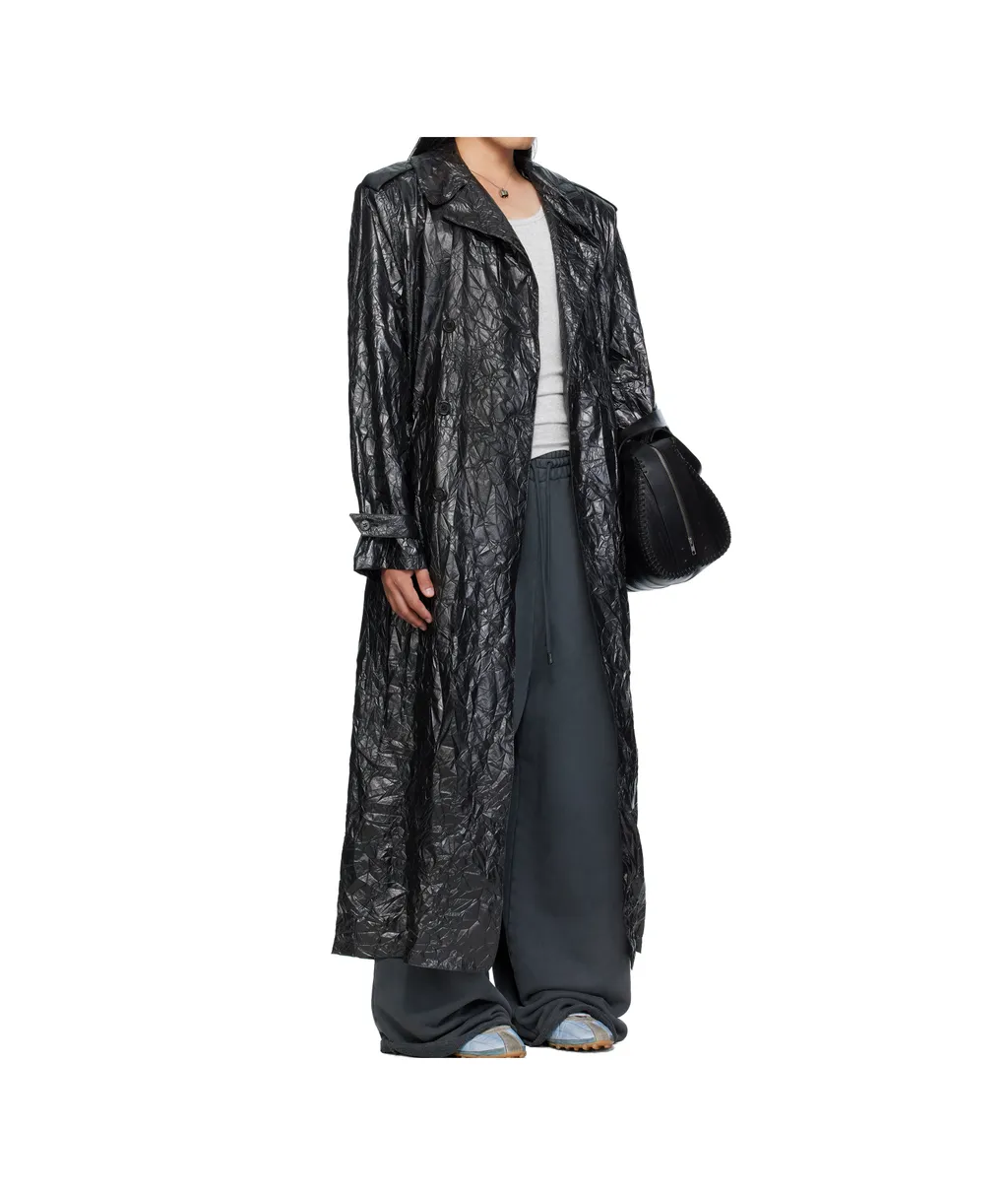 Pleated Trench Coat