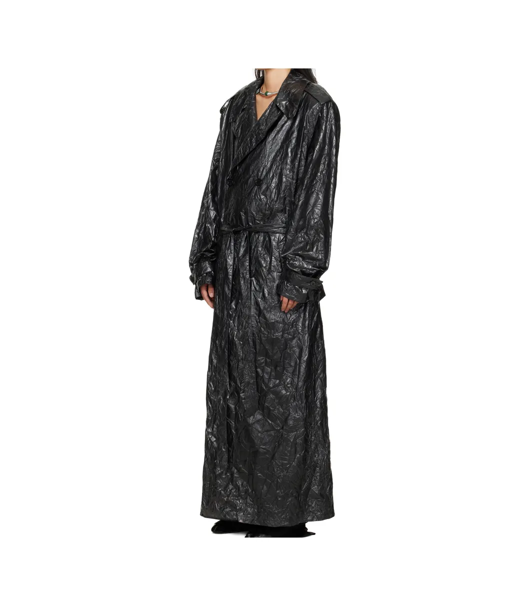Pleated Trench Coat
