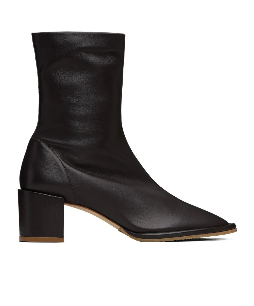 Josiah Sheepskin Nappa Leather Ankle Boots