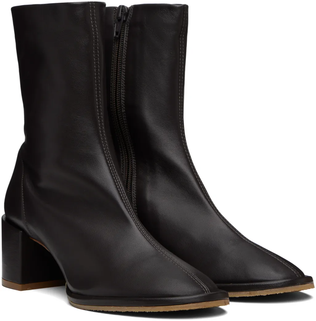 Josiah Sheepskin Nappa Leather Ankle Boots