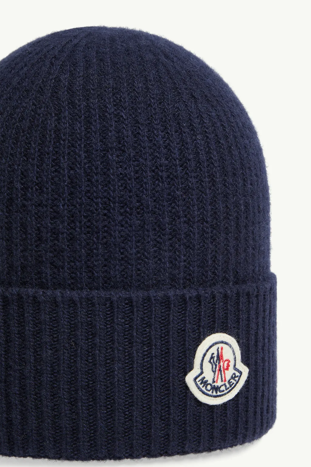 Moncler Logo Patch Knit Beanie