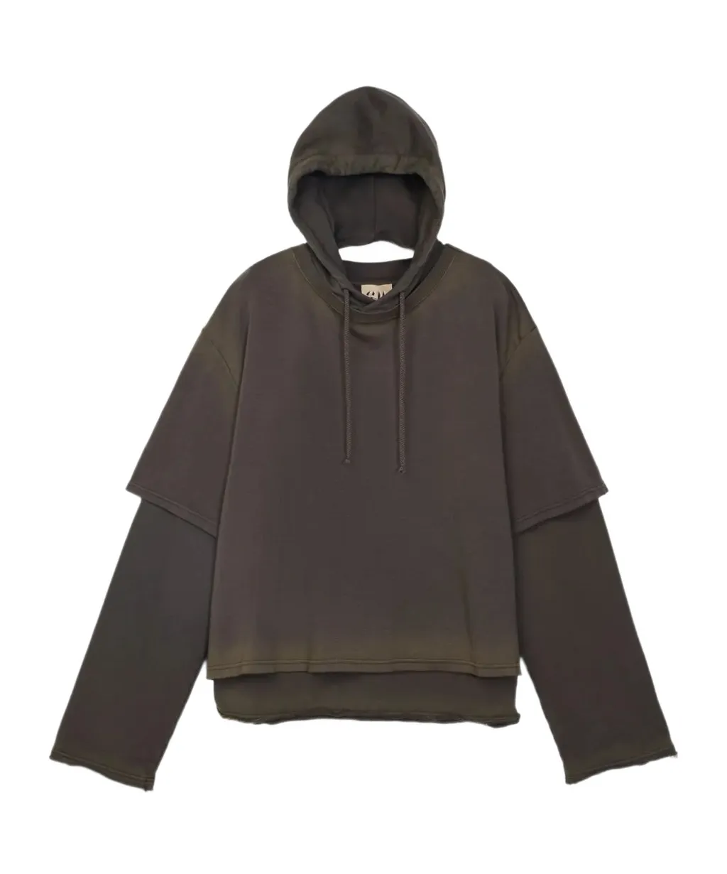 Layered Long-Sleeved Hoodie