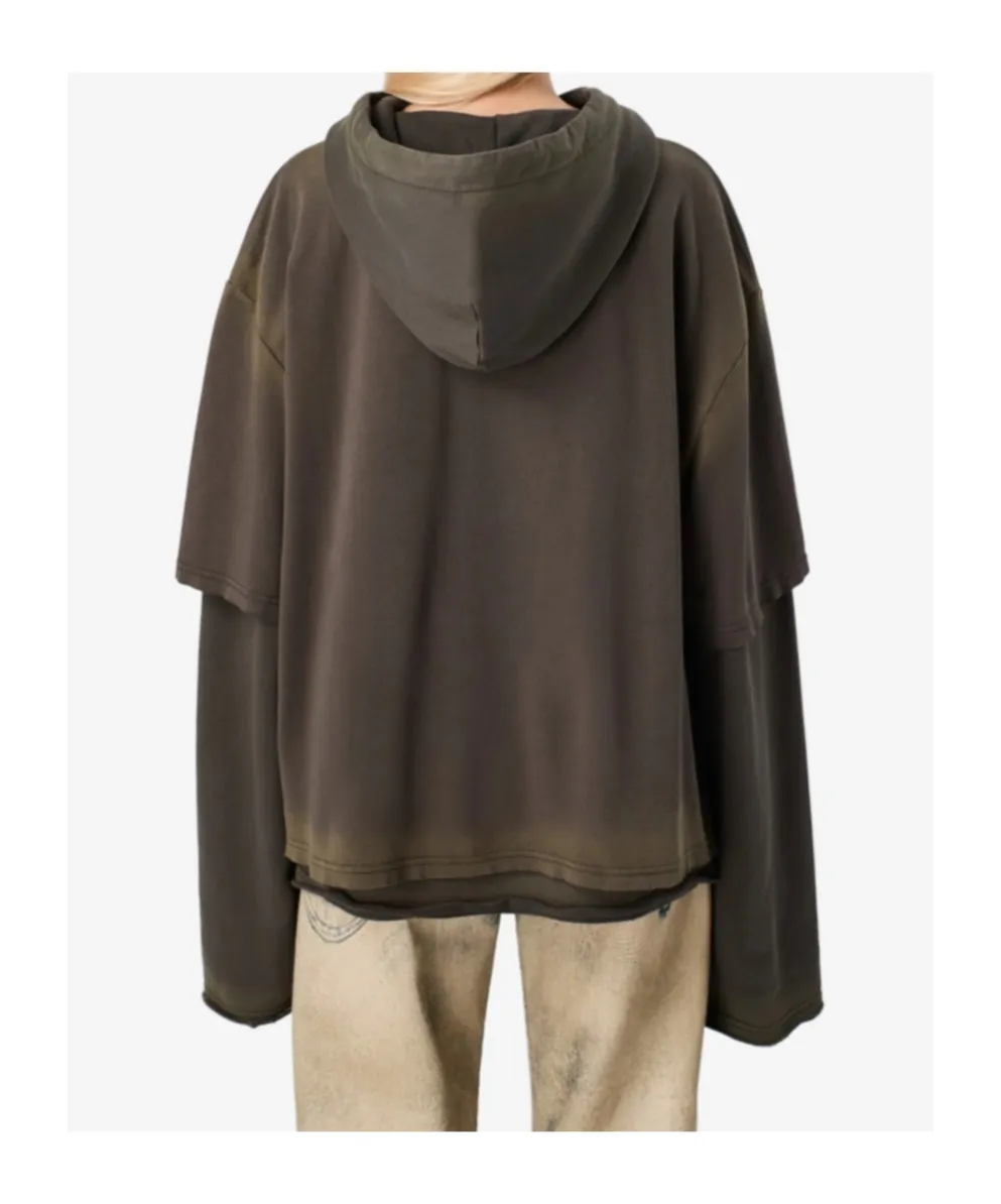 Layered Long-Sleeved Hoodie