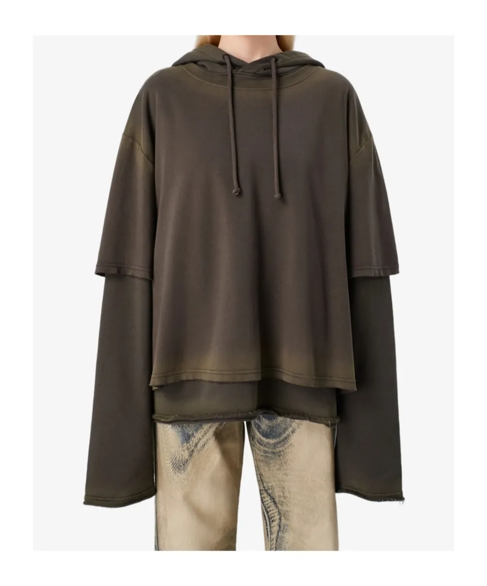 Layered Long-Sleeved Hoodie