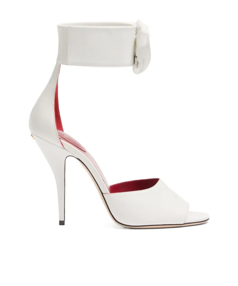 Valentino	Drip Rose Embellished Open Toe Sandals