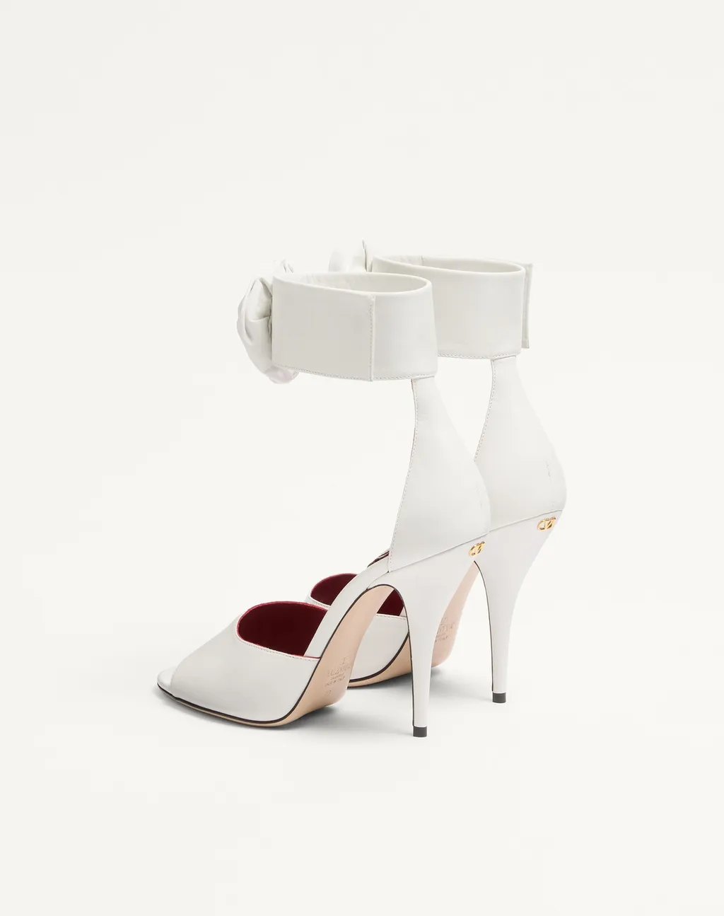 Valentino	Drip Rose Embellished Open Toe Sandals