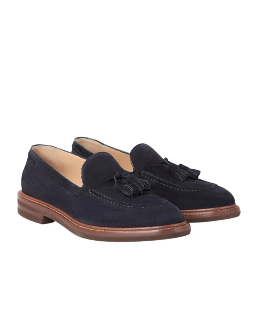 Brunello Cucinelli Tassel Detailed Almond-Toe Loafers