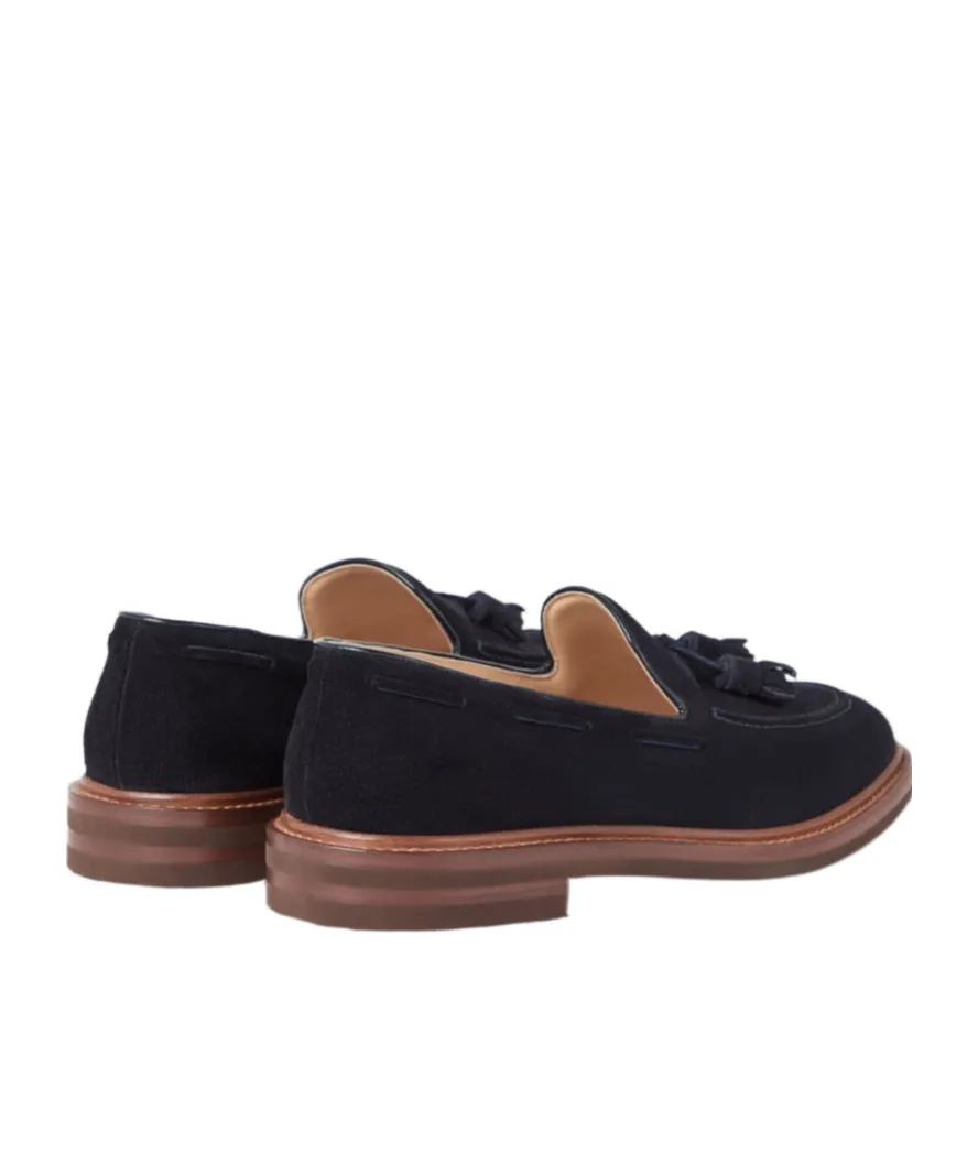 Brunello Cucinelli Tassel Detailed Almond-Toe Loafers