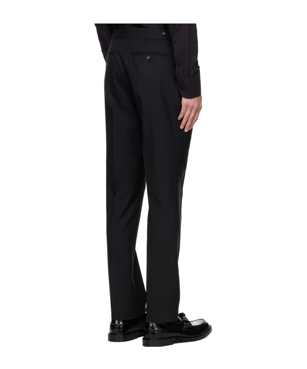 Pleated Wool Casual Pants