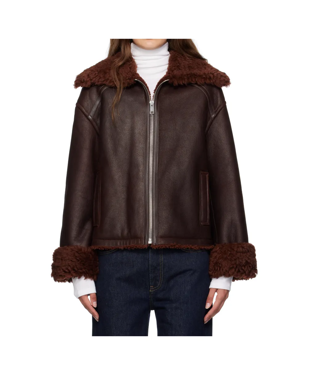 Zippered Fur Jacket