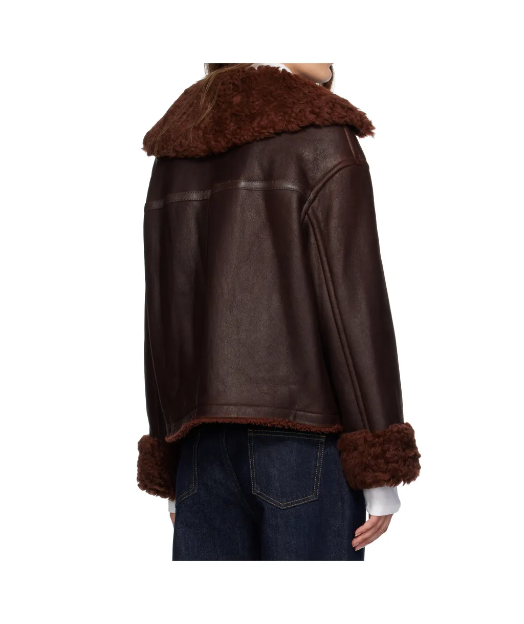 Zippered Fur Jacket