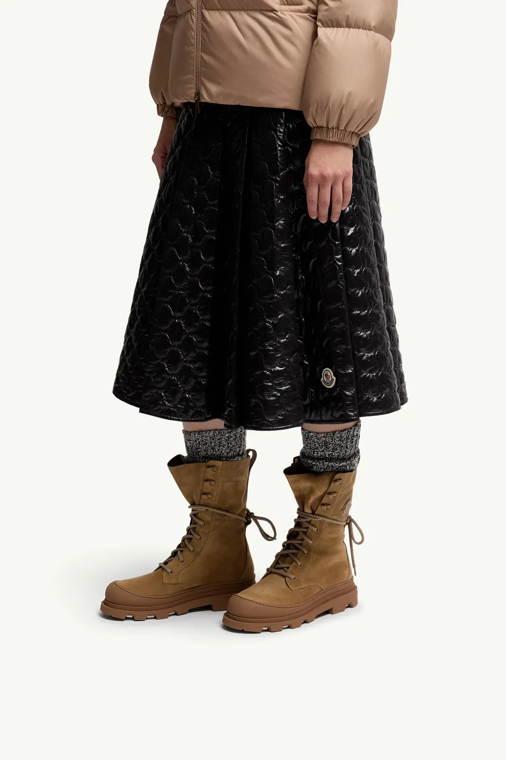 Moncler Vera High-Top Laced Boots
