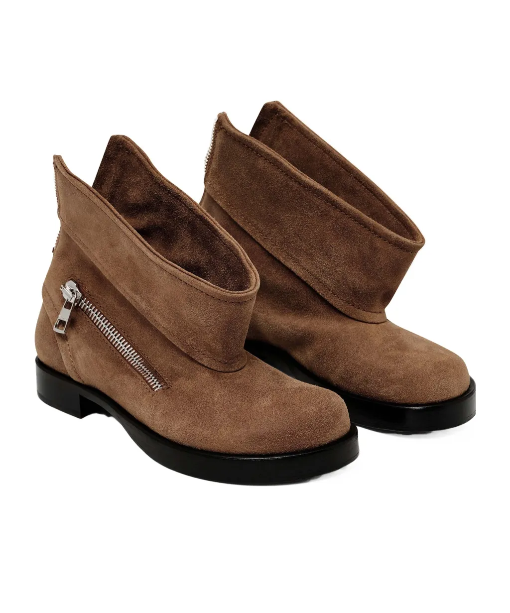Biker Boot - Suede Ankle Boot