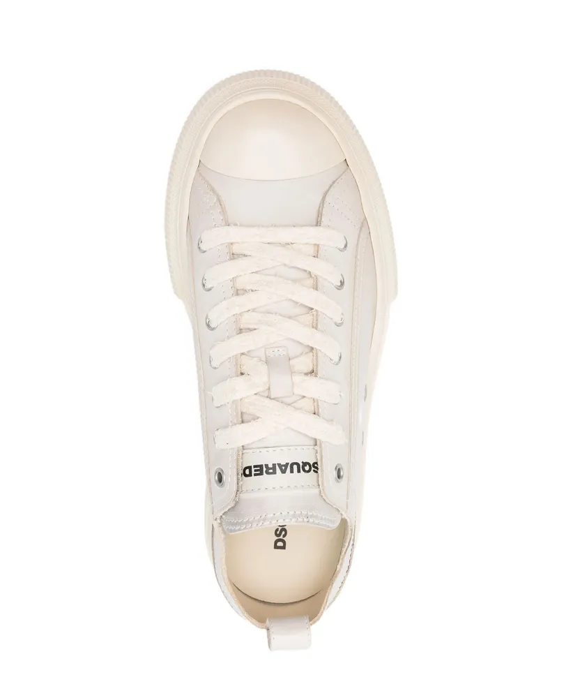 Dsquared2 Round-Toe Platform Lace-Up Sneakers