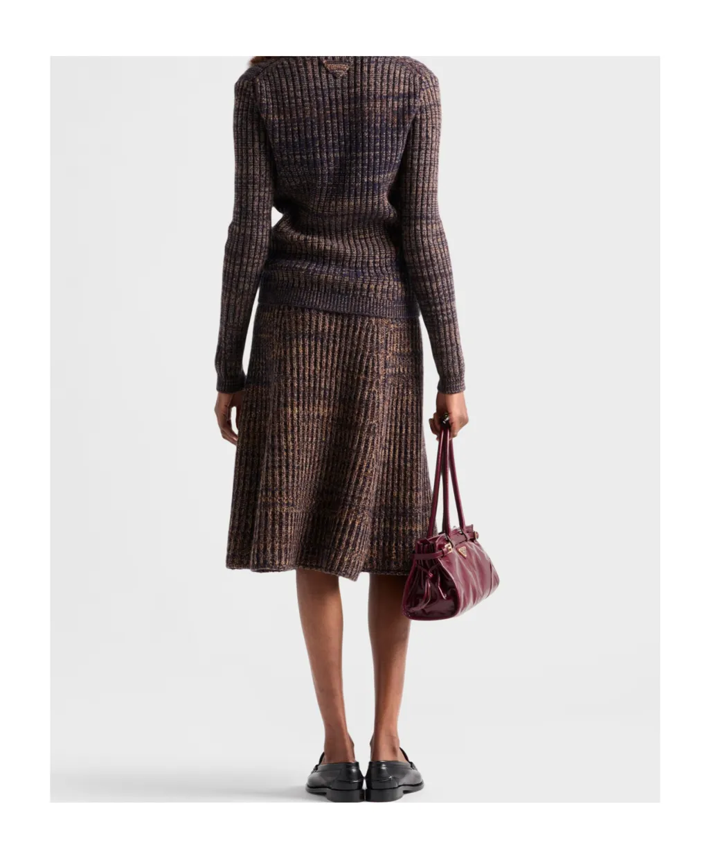 Wool And Cashmere Knit Skirt