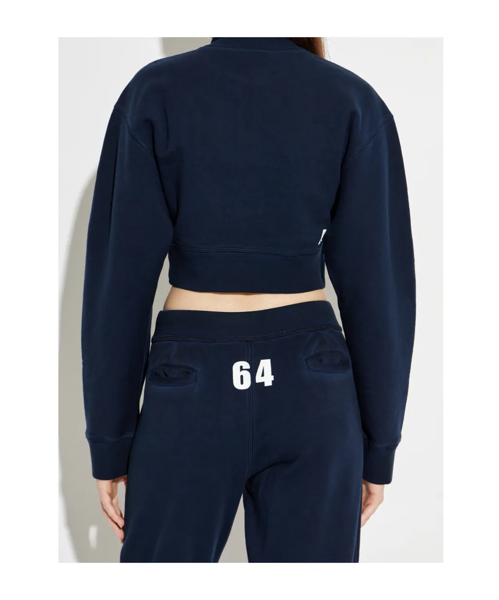 Dsquared2 Zip-Up Cropped Sweatshirt