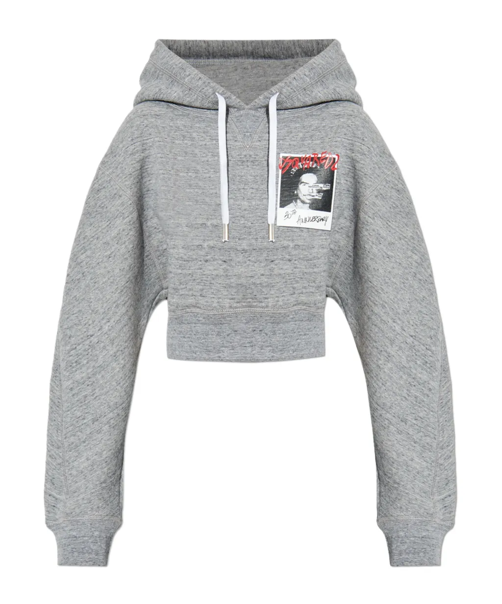 Dsquared2 Zipped Cropped Sweatshirt