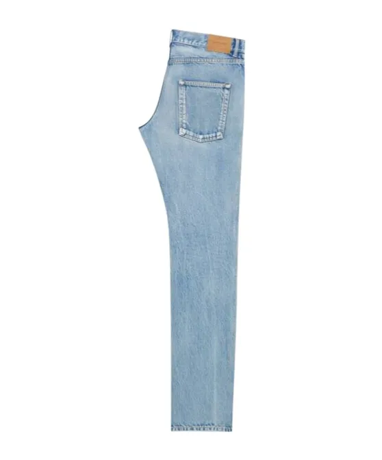 Saint Laurent Logo Patch Low-Rise Jeans