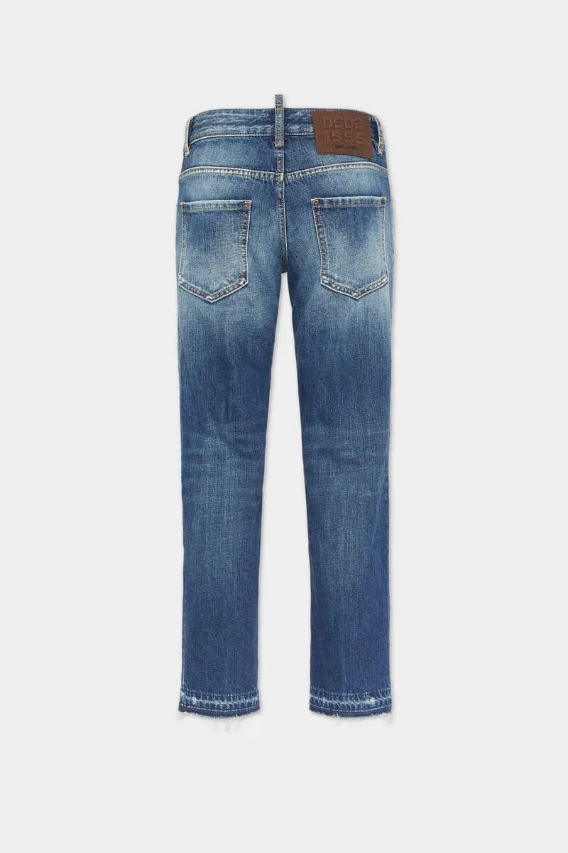 Dsquared2 Medium Fade Wash Jenna Distressed Jeans