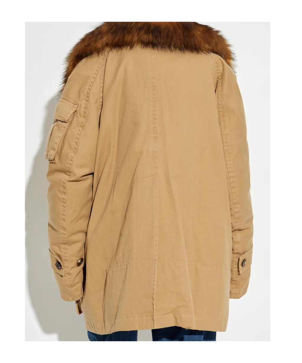 Dsquared2 Military Fur Collar Parka