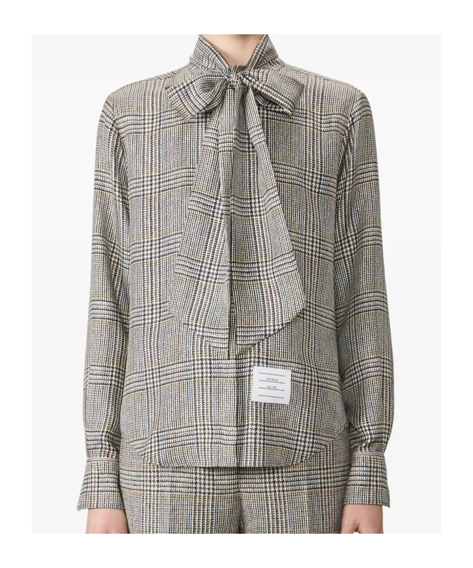 Thom Browne Prince Of Wales Checked Shirt