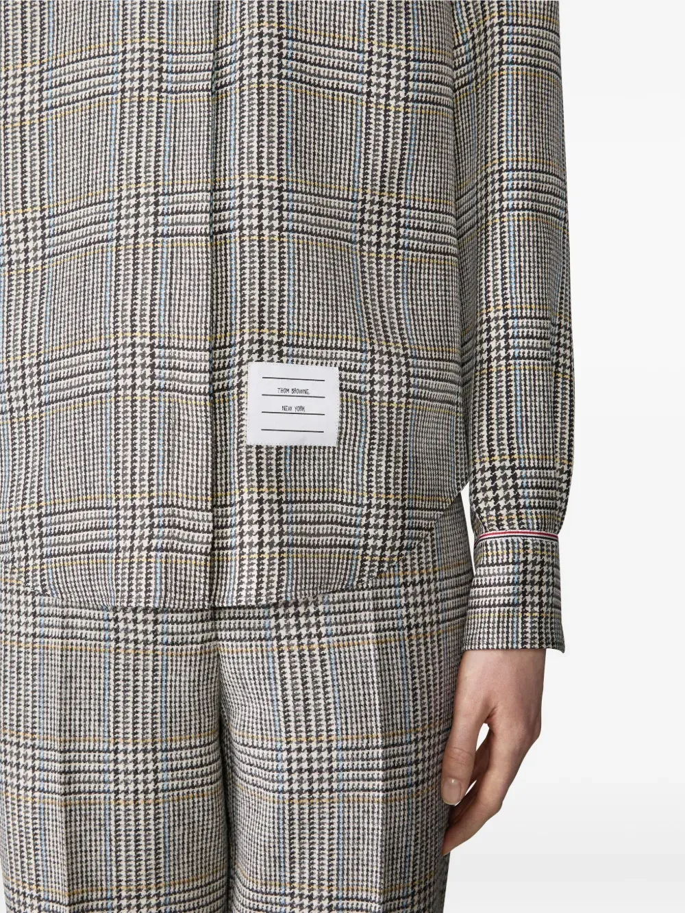 Thom Browne Prince Of Wales Checked Shirt