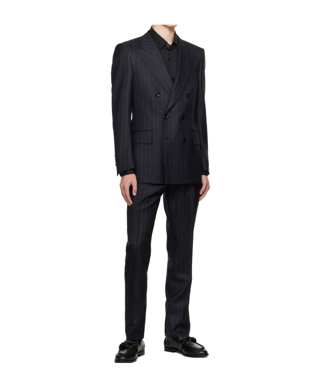 Long-Sleeved Wool Suit