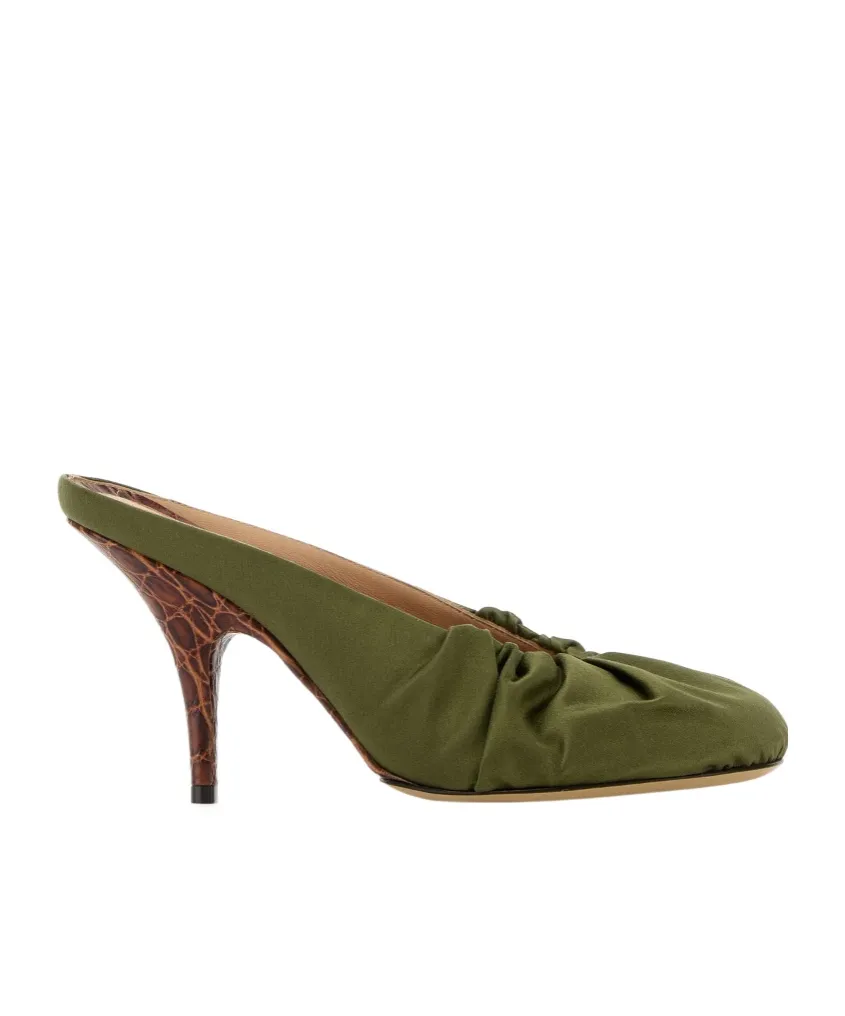 Dries Van Noten Heeled Satin Sandals