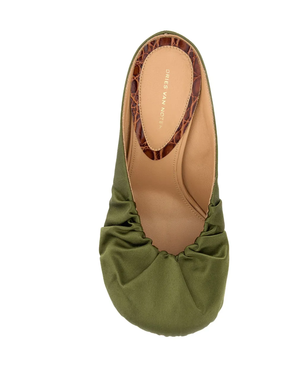 Dries Van Noten Heeled Satin Sandals