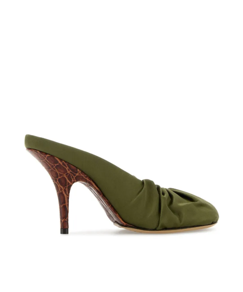 Dries Van Noten Heeled Satin Sandals