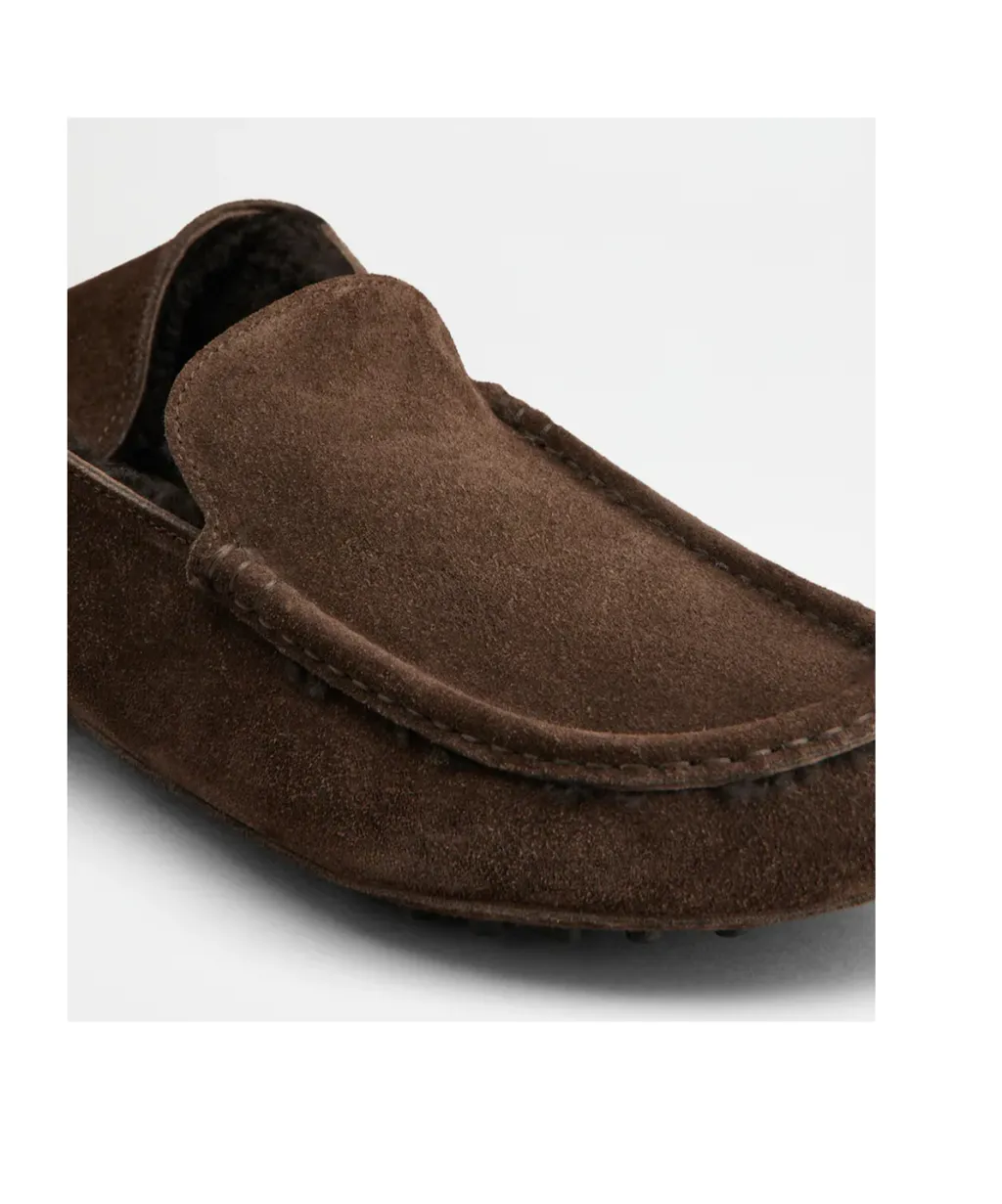 Suede Flat Loafers