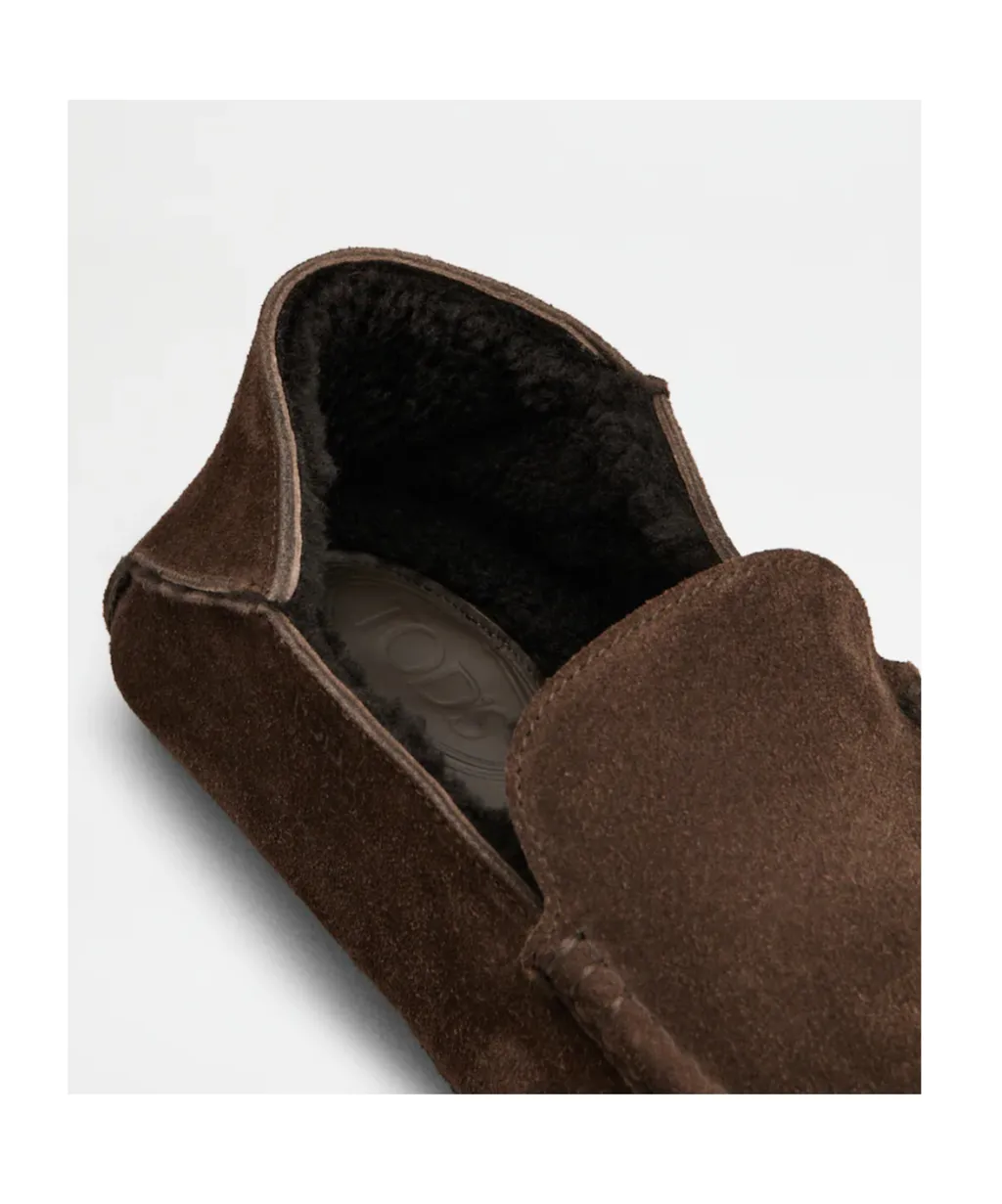 Suede Flat Loafers