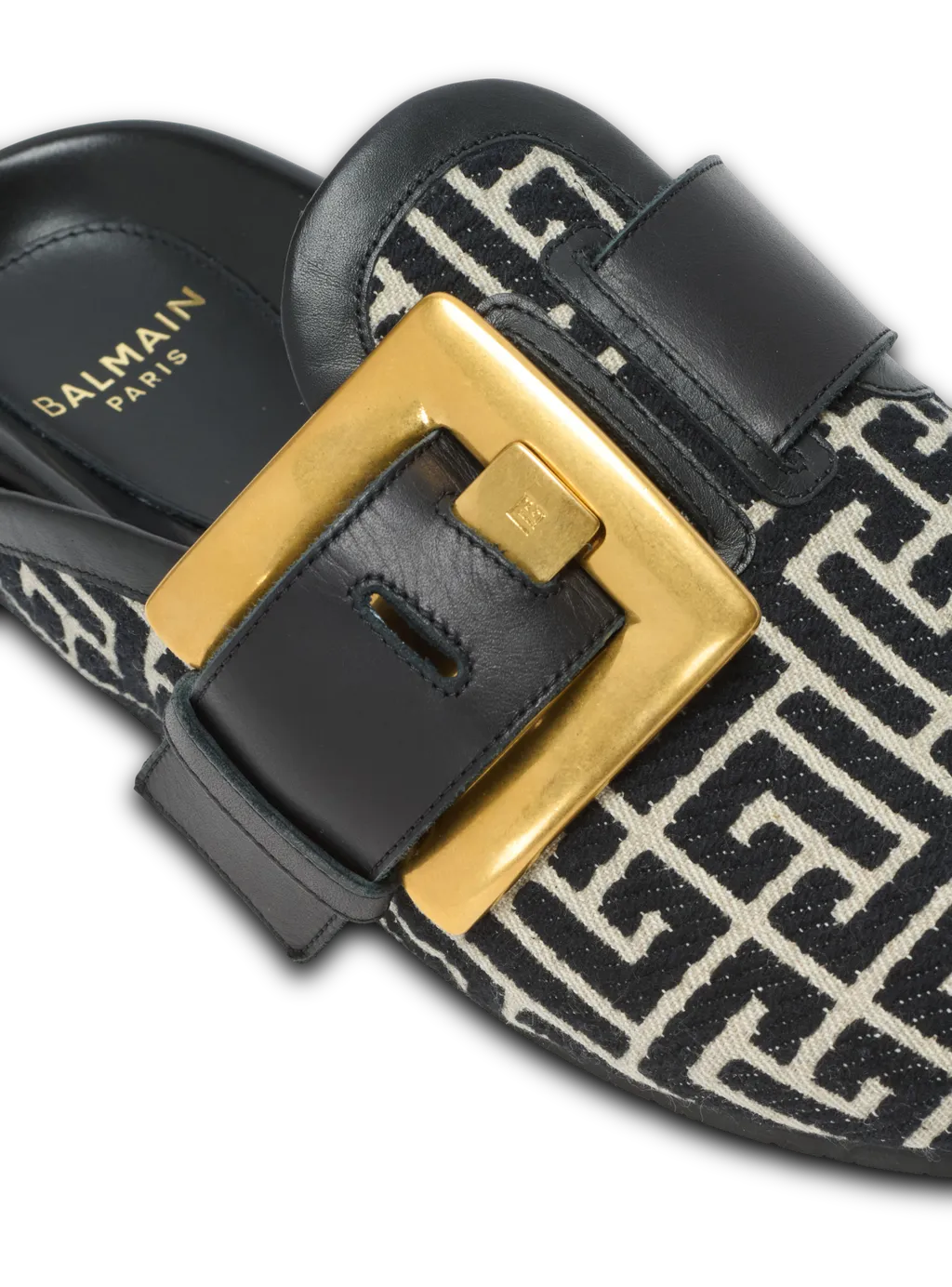 Balmain Jacquard Anthem Mules