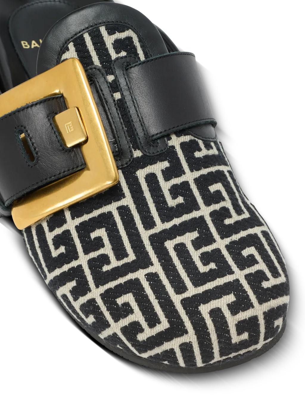 Balmain Jacquard Anthem Mules