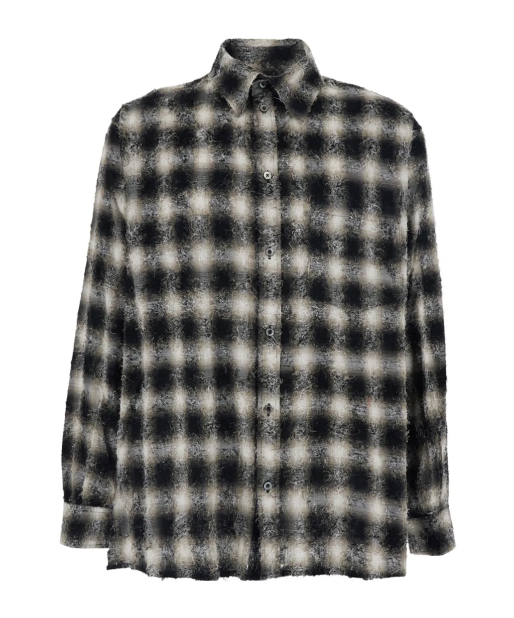 Jordanluca Check Motif Relaxed Shirt