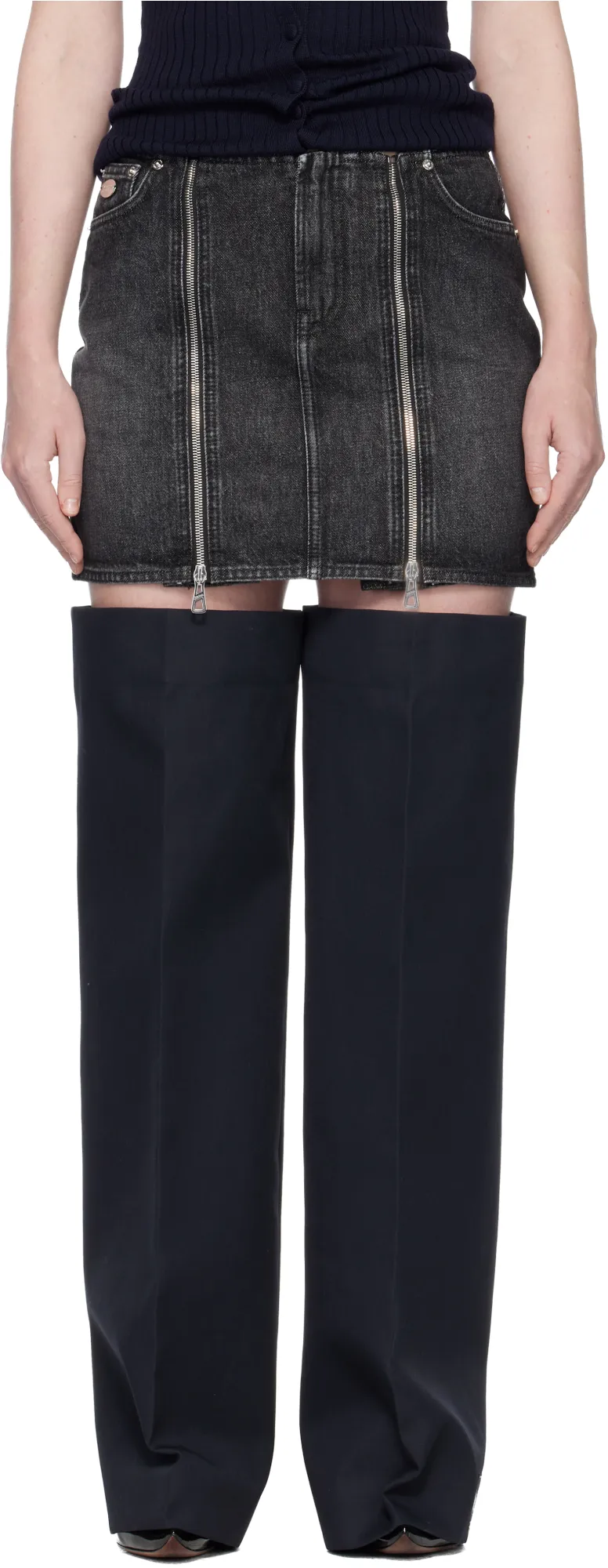 Mini Skirt With Zip
