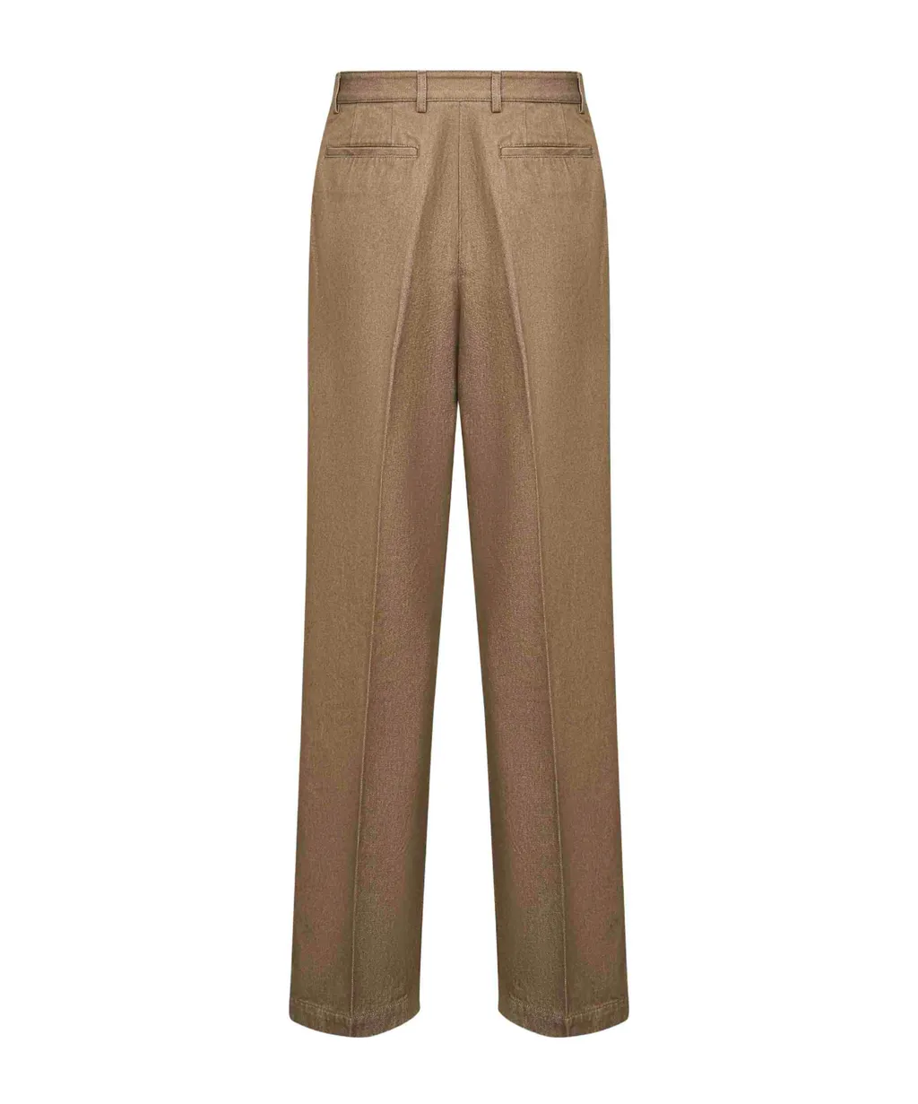 Dries Van Noten Pleated Straight-Leg Pants
