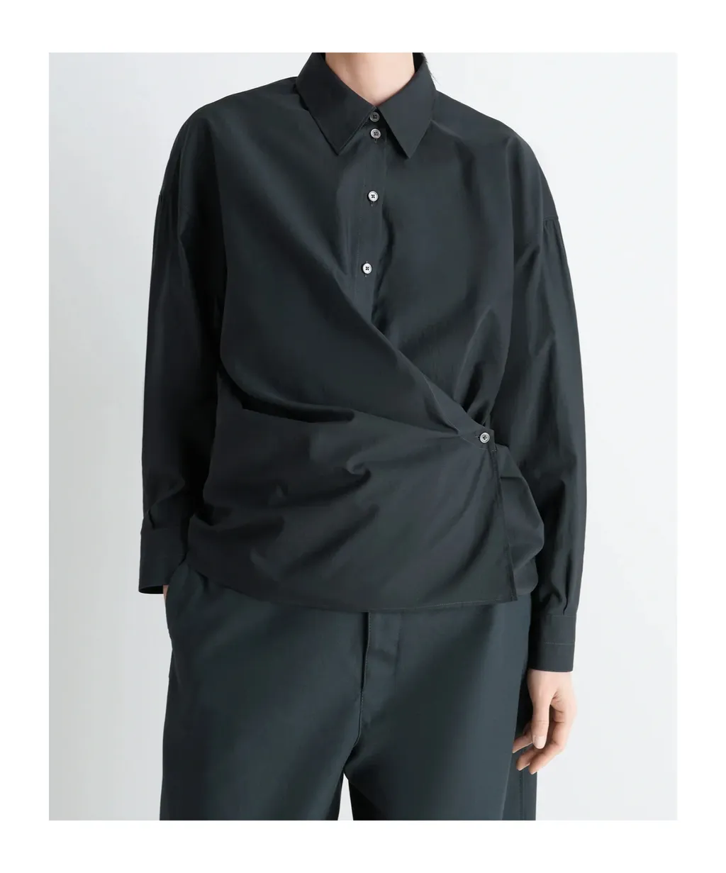 Lemaire Long Sleeved Twisted Shirt