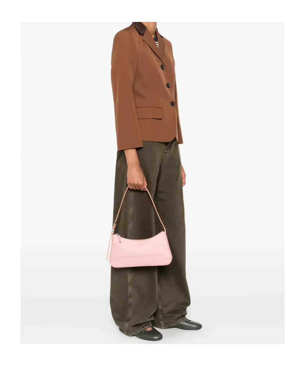 Zip-Fastening Shoulder Bag