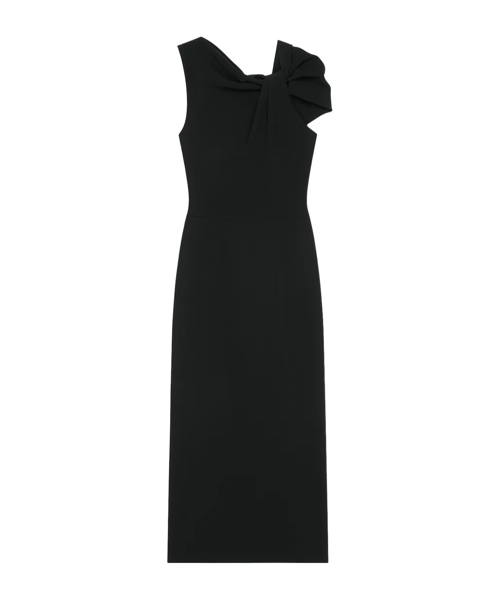 Givenchy Draped Midi Cady Dress