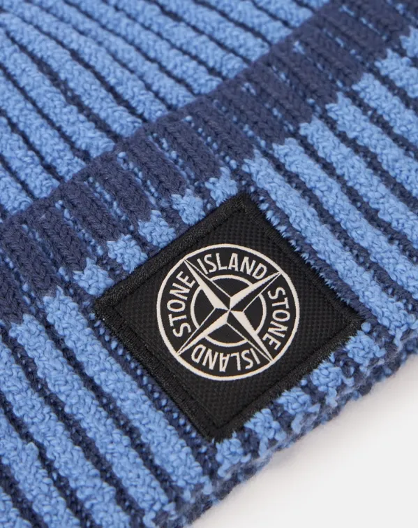 Beanie With Vanisé Ribbing And Compass Patch