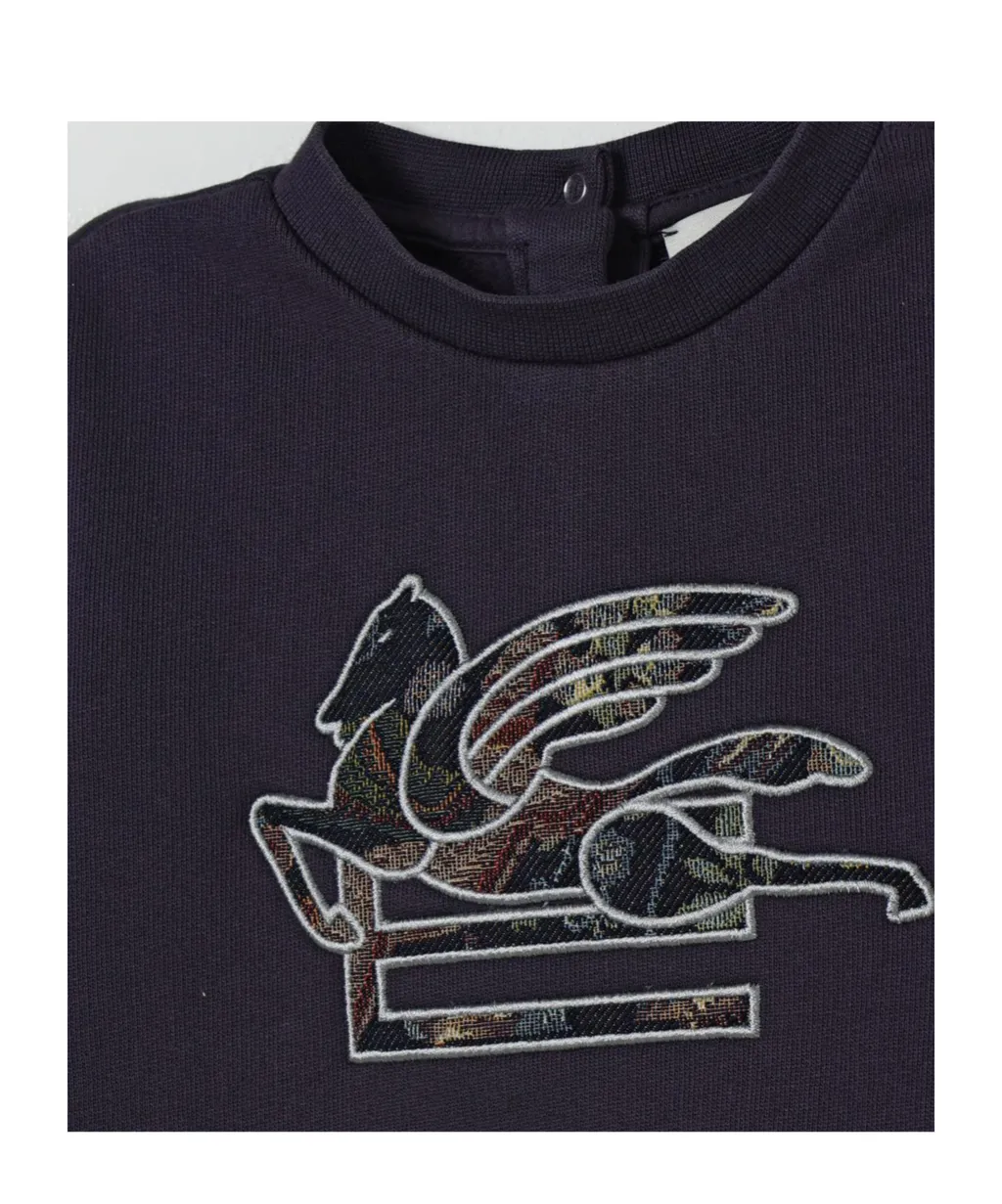 Pegasus-Embroidered Sweatshirt