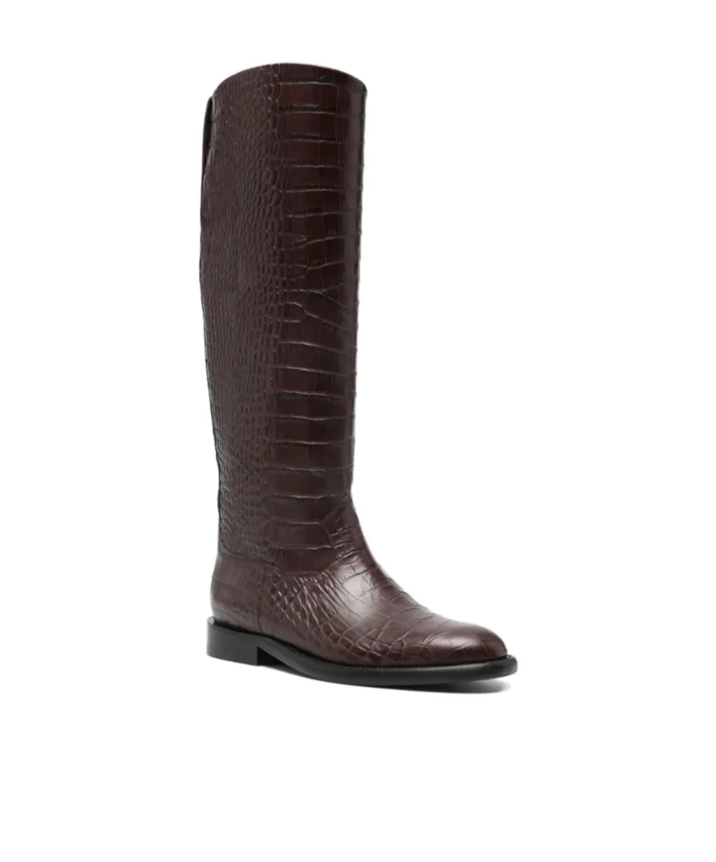 Montana Croc-Effect Montana Boots