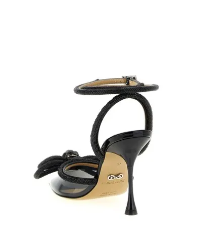 Mach & Mach Double Bow Ankle-Strap Pumps