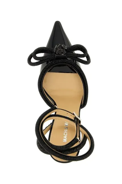 Mach & Mach Double Bow Ankle-Strap Pumps