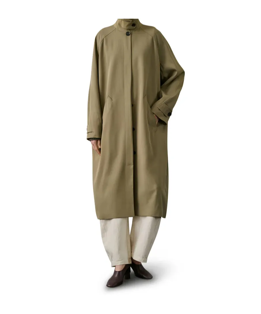 Long-Sleeved Trench Coat
