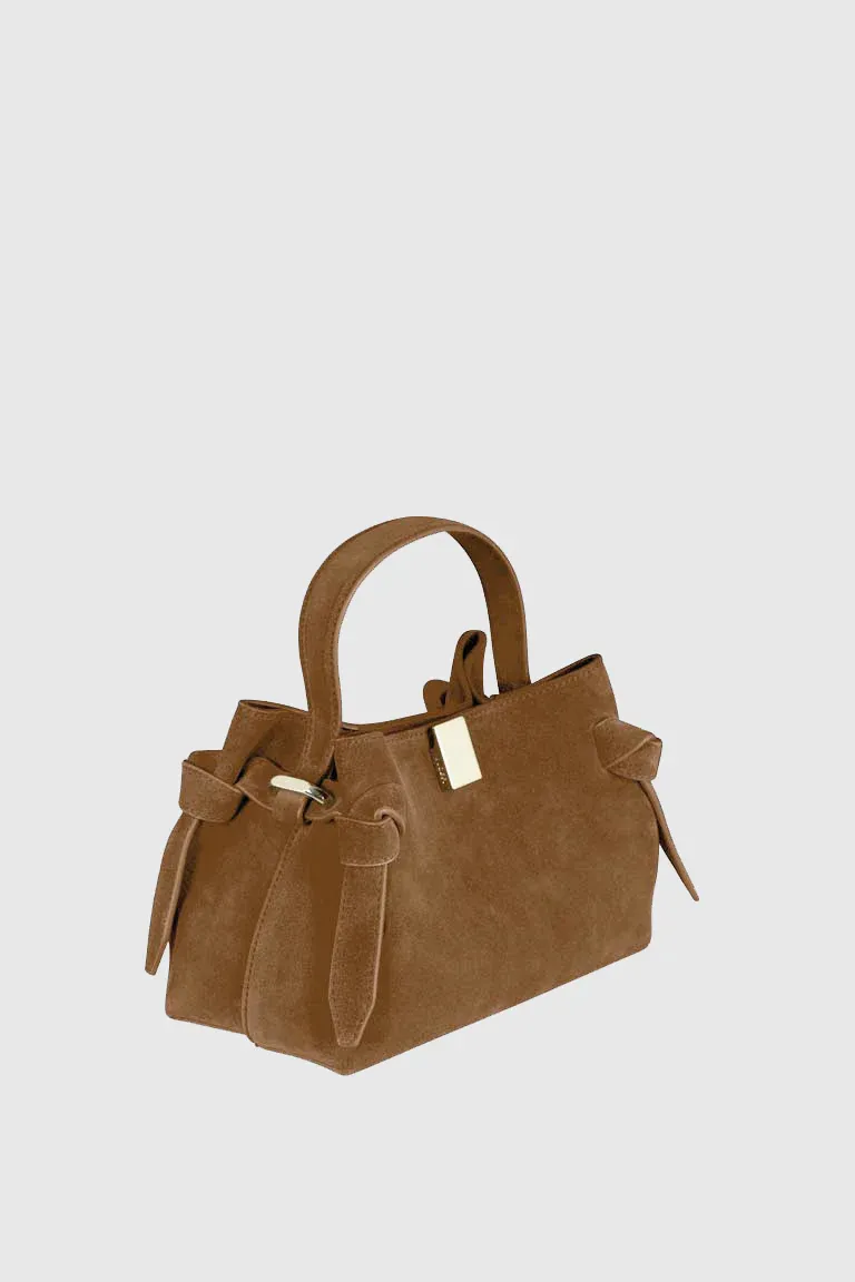 Gyoza Suede Cross Body Bag