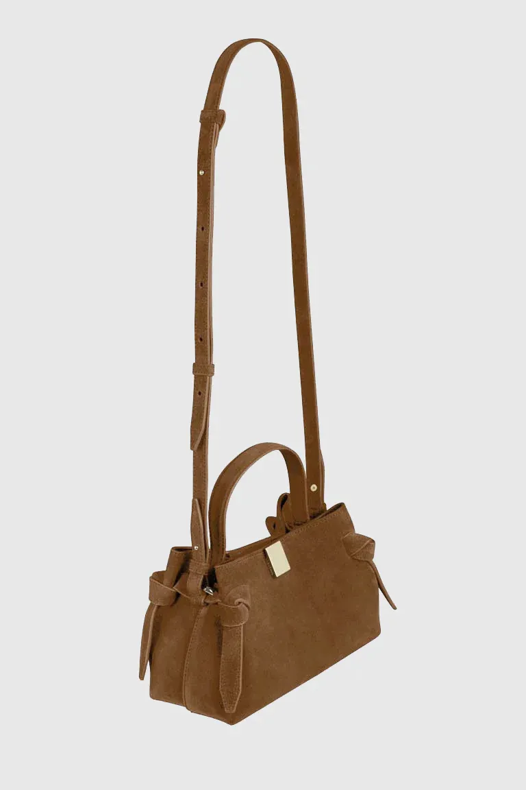 Gyoza Suede Cross Body Bag