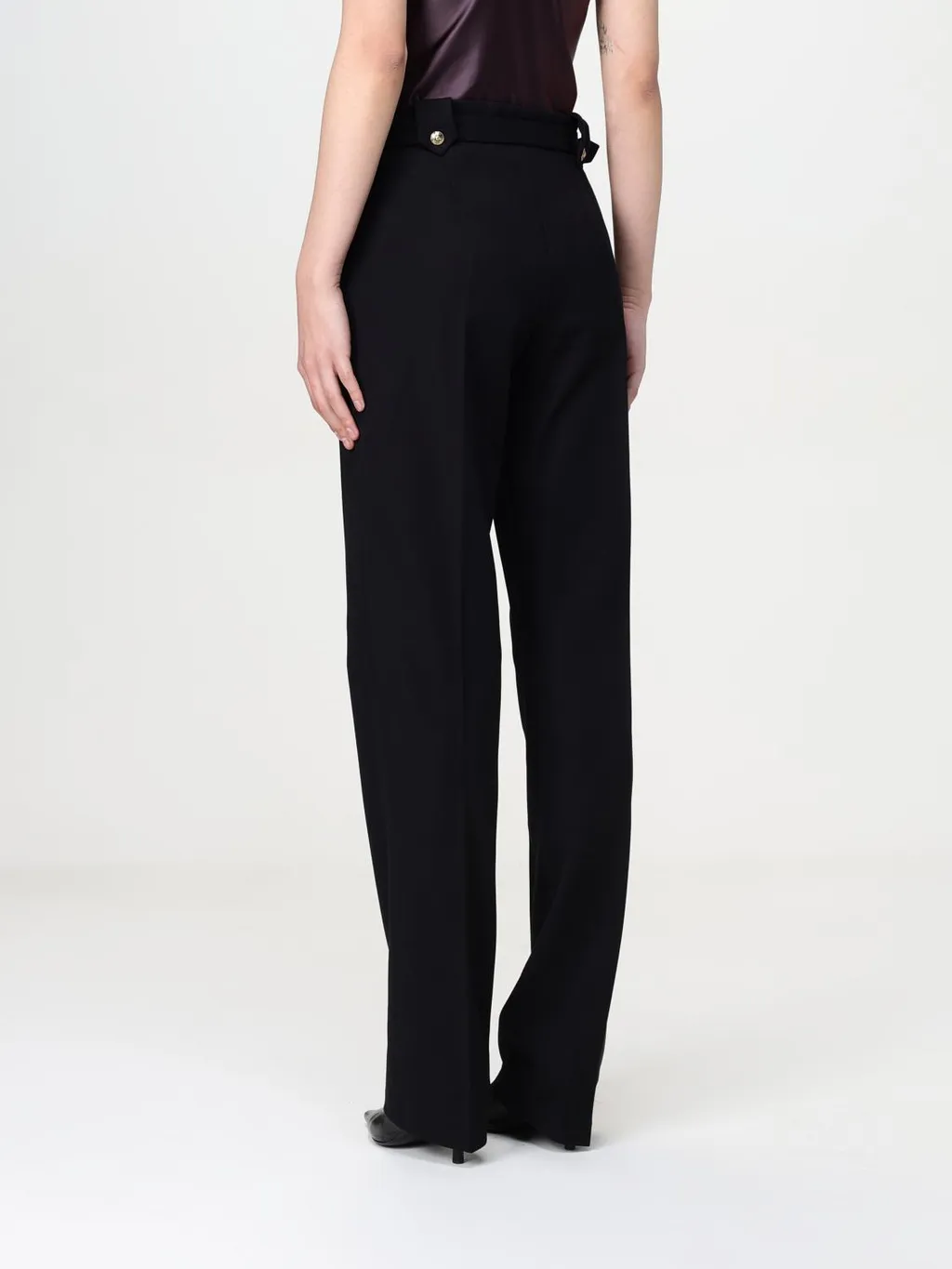 Versace Jeans Couture Belted High Waist Trousers