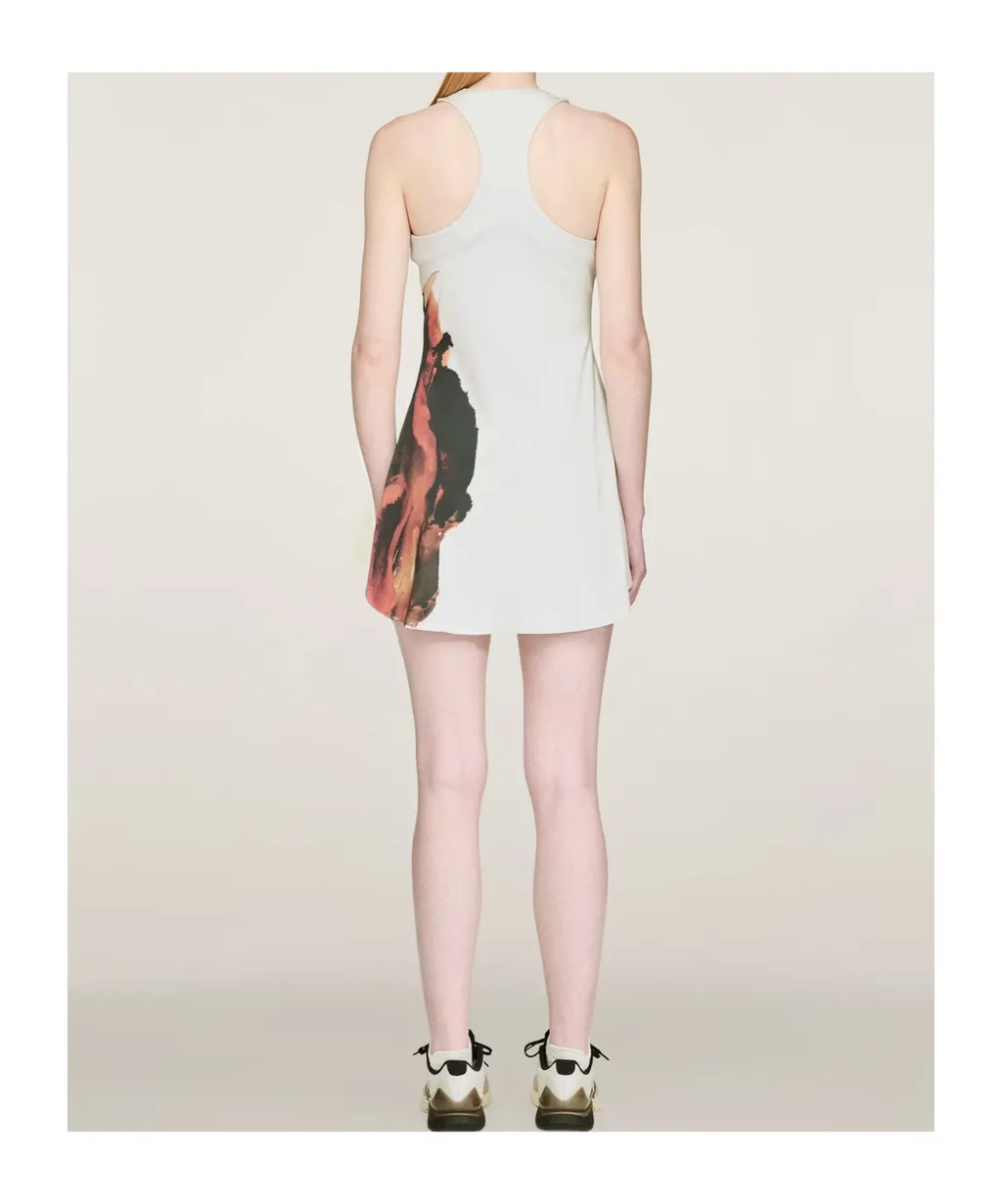 Abstract-Print Mini Dress